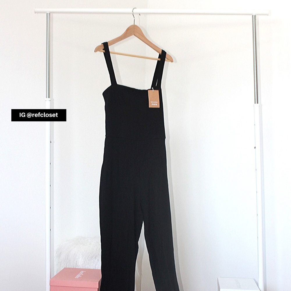 Reformation Essie Jumpsuit (Black) - Picture 2 of 3
